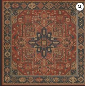 Persian Bazaar Camelot King Arthur (Option: Red,Orange, size: 120x120)