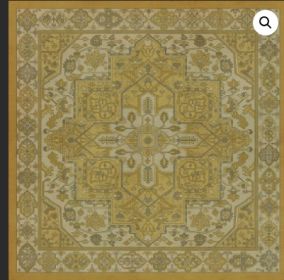 Persian Bazaar Camelot Gwendolyn (Option: Yellow,Cream, size: 120x120)