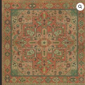 Persian Bazaar Camelot Guinevere (Option: Pink,Green, size: 120x120)