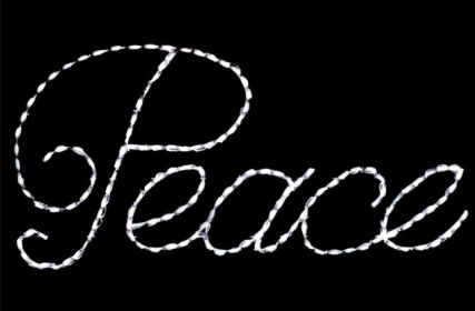 LED Peace (Option: White)