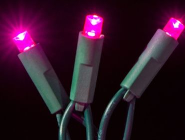 LED Concave Light Set, 4" Spacing Two Wire (Option: Two Wire, Pink)