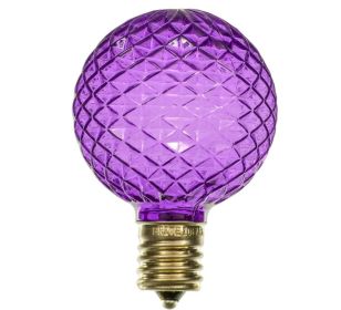 LED G50 Bulb (Option: Purple)