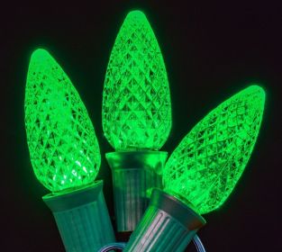 LED C9 Faceted Bulb (Option: Green)