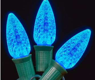 LED C9 Faceted Bulb (Option: Ice Blue)