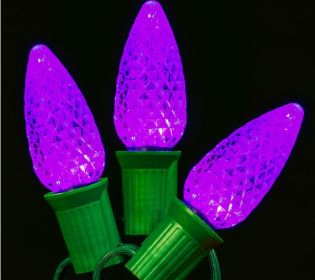 LED C9 Bulb Faceted Bulb (Option: Purple)