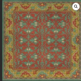 Williamsburg Lotto Ushak Any Lifetime (Option: , size: 72x72)