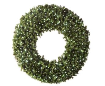 LED 84" Wreath Concave (Option: White)