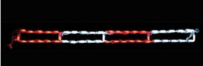 LED Peppermint Stick Linkable (Option: Red/White)