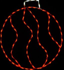 LED Swirl Ornament Small (Option: Red)