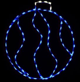 LED Swirl Ornament Small (Option: Blue)