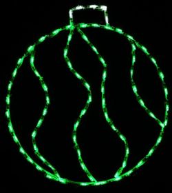 LED Swirl Ornament Small (Option: Green)