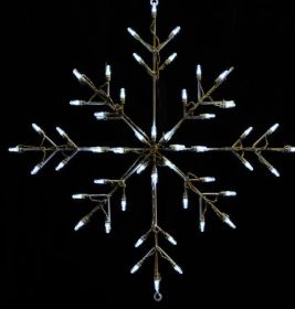 LED Snowflake Warm White (Option: 24" White)