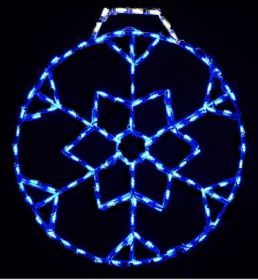 LED Snowflake Ornament Small (Option: Blue)