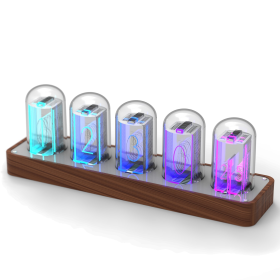 ClocTeck Nixie Tube Clock Walnut Digital Clock (Option: 5tubes)