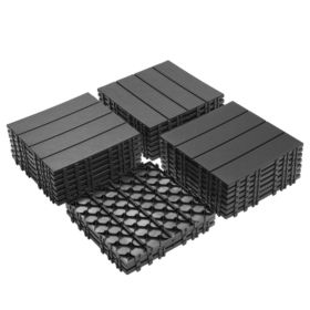 Plastic Interlocking Deck Tiles (Option: Plastic)