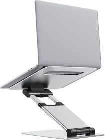 Notebook Bracket Laptop Bracket Aluminum Alloy Desktop Adjustable Base 360-degree Rotation (Option: DT018 Silver)